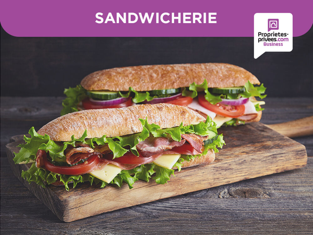   À VENDRE FONDS DE COMMERCE SANDWICHERIE / VENTE À EMPORTER --- EMPLACEMENT N°1 CENTRE PIÉTON 