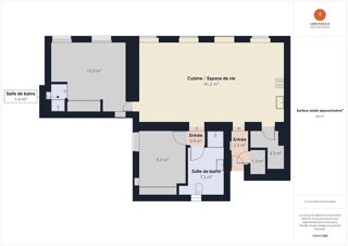  Appartement � vendre 3 pi�ces 83 m�