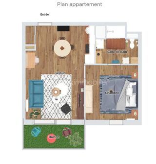  Appartement � louer 2 pi�ces 41 m�