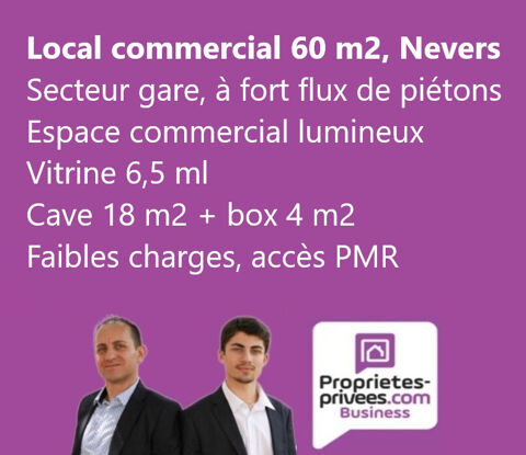 58000 NEVERS - LOCAL COMMERCIAL 60 M&sup2; - QUARTIER GARE 800 58000 Nevers