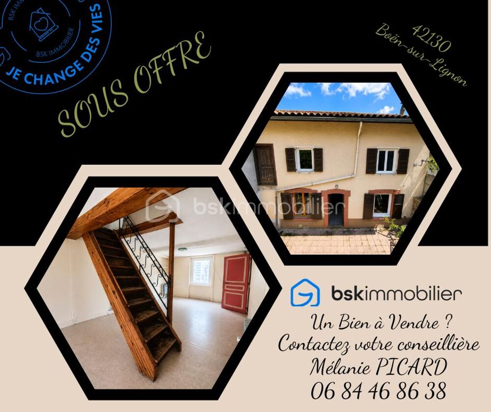 Maison de ville de 167 m² avec garage, 4 chambres et jardin  Un beau projet à façonner selon vos envies !