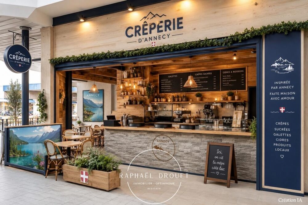   Fonds de commerce de restauration rapide crêperie – Emplacement premium - Coeur Centre Commercial – Annecy (74) 