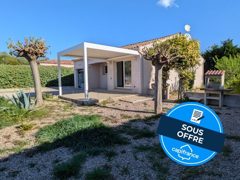 Villa de plain-pied lumineuse avec jardin piscinable et garage  Félines-Minervois