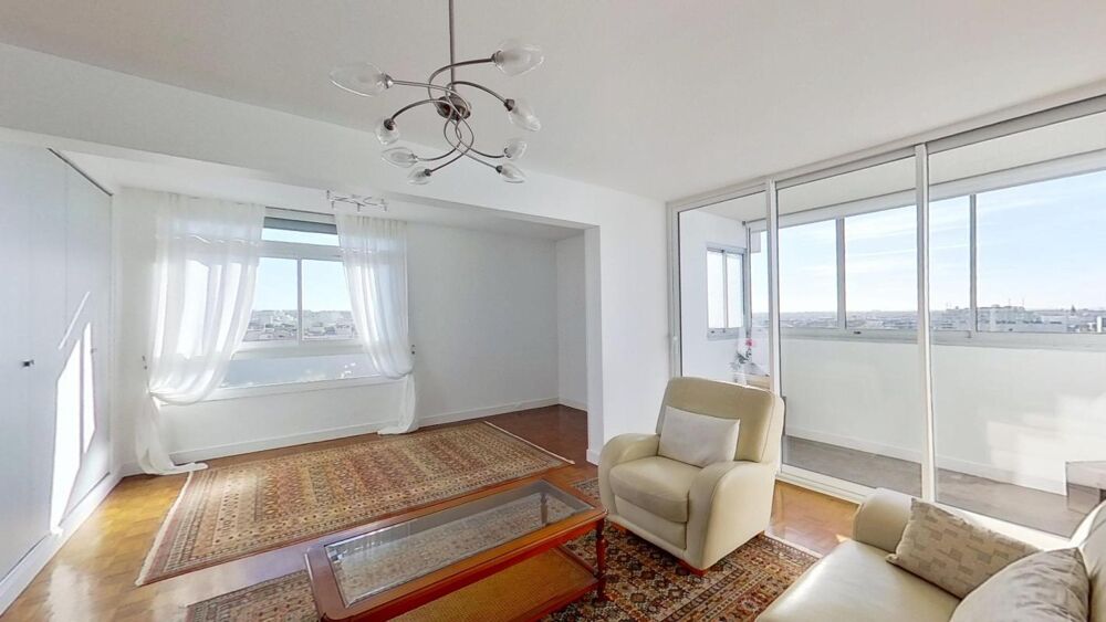 3/4 pièces 12e étage  Vue imprenable  Loggia  Quartier des Coutures
