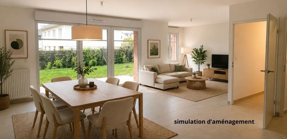 Grand T2/T3 de 67 m² avec jardin et terrasse  Proximité commerces - PONT L'EVEQUE (14)