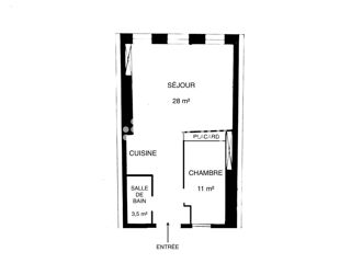  Appartement à vendre 2 pièces 45 m²