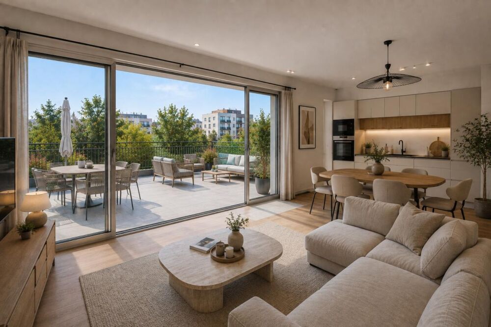 Vente Appartement T3 avec immense balcon de 31,6 m² – 1er étage – Les Agnettes Gennevilliers
