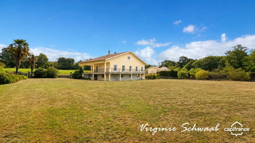 PUYOO (64)Maison familiale - 137 m2 - 6 chambres - sous-sol - 2 600 m2 de terrain clos