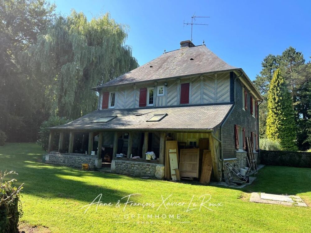 Vente Maison joli manoir de 156 M2 en surface utile avec son annexe sur une terrain d'1,3 hectares arboré Les authieux sur calonne