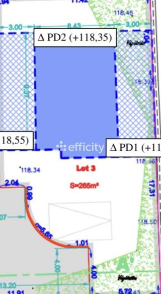  Terrain � vendre 265 m�