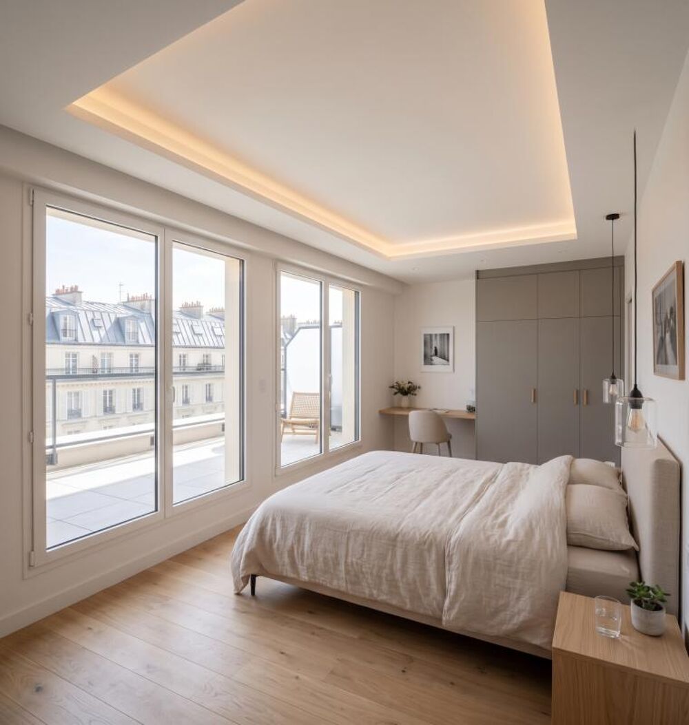 À vendre  Grand T5 traversant au dernier étage avec terrasse et loggia  Bagneux  À 700 m du RER