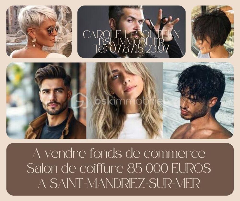   Fonds de commerce 'Salon de coiffure à vendre' – 85 000 €? Opportunité rare à saisir ! ? 