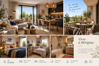 Vente Appartement T3 lumineux avec balcon – Une vraie vie de quartier à Mérignac Merignac