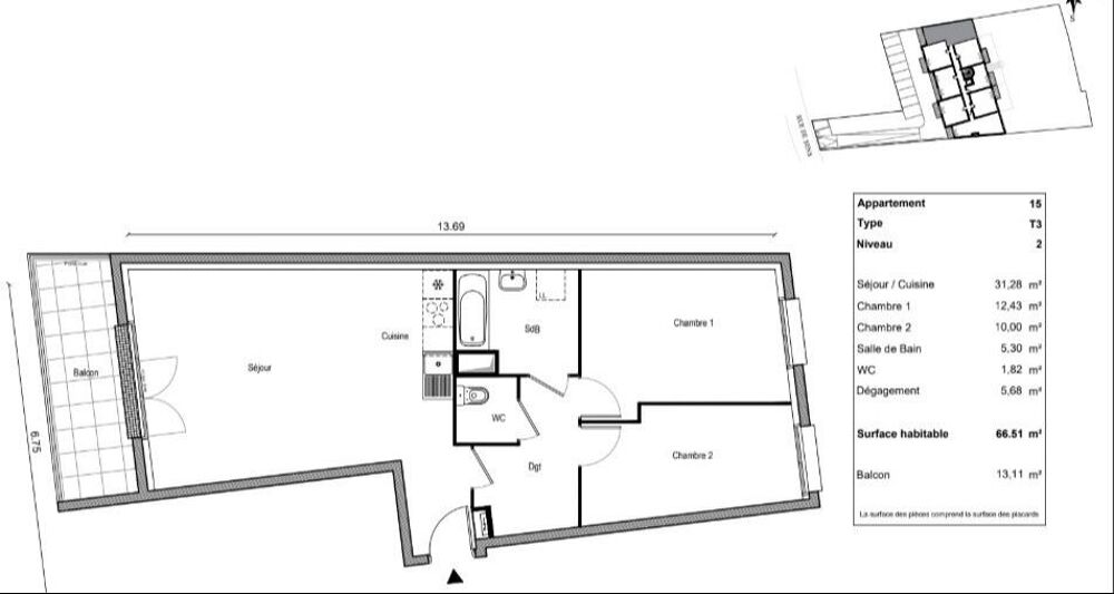 Location Appartement Appartement de 65m2 à louer sur Champagne-sur-Seine Champagne sur seine