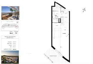  Appartement � vendre 1 pi�ce 38 m�