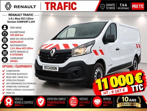 Renault Trafic 1&deg; Main 1.6 DCI 125cv Confort 3pl 2017 occasion Abbecourt 60430