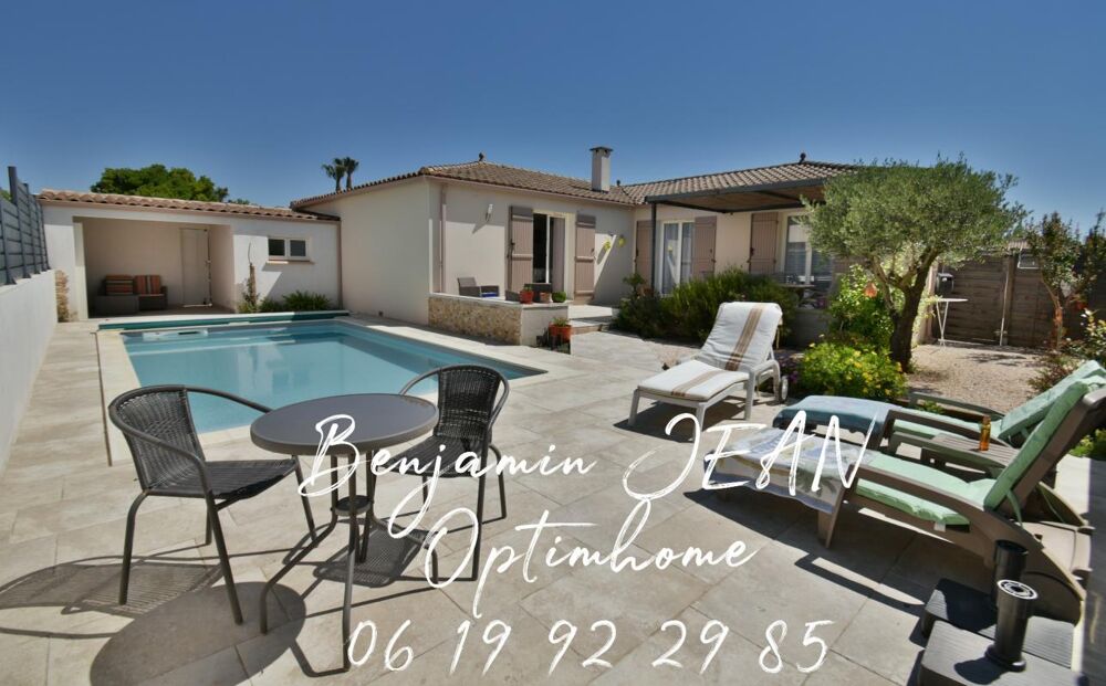 Sérignan  Villa plain-pied 131 m² avec piscine, 4 chambres et prestations de qualité
