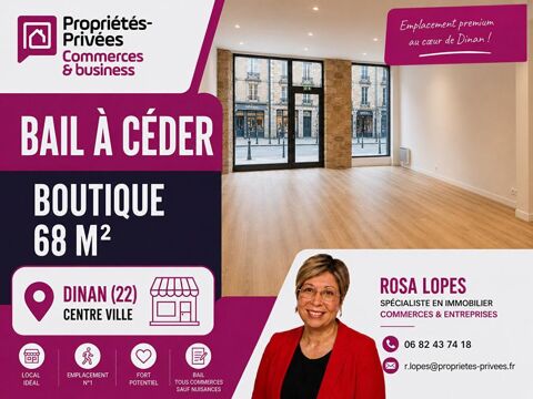C&Ocirc;TES-D'ARMOR 22100 DINAN - LOCAL COMMERCIAL 60 m2 77000 22100 Dinan