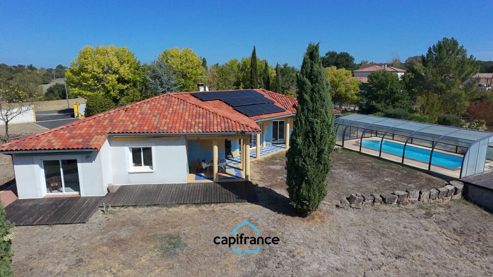 Vente Maison Toulouse 35 min, Roquemaure, villa d'architecte T7, 174 m², garage de 46 m², terrain 7500 m² Bessieres