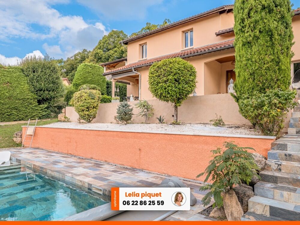 69110 SAINT FOY LES LYON - MAISON + APPARTEMENT - PISCINE - GARAGE - JARDIN - VUE PANORAMIQUE - PROCHE DES COMMODITES - CALME