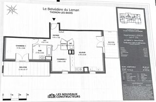  Appartement � louer 3 pi�ces 65 m�