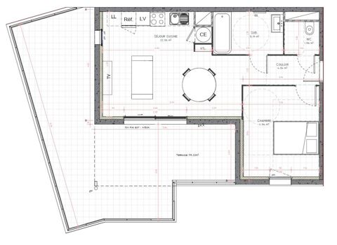  Appartement � louer 2 pi�ces 45 m�