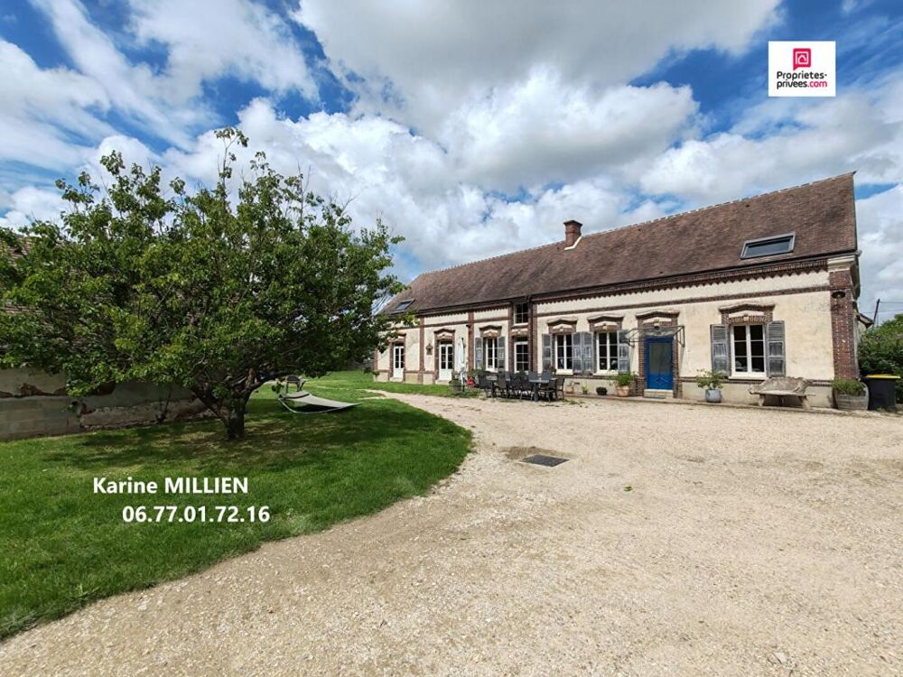 Vente Maison COURDEMANCHE 27320 Maison individuelle avec dépendances - 6 chambres - 1 étage - Terrain et partie boisée - 621 000  HAI Courdemanche