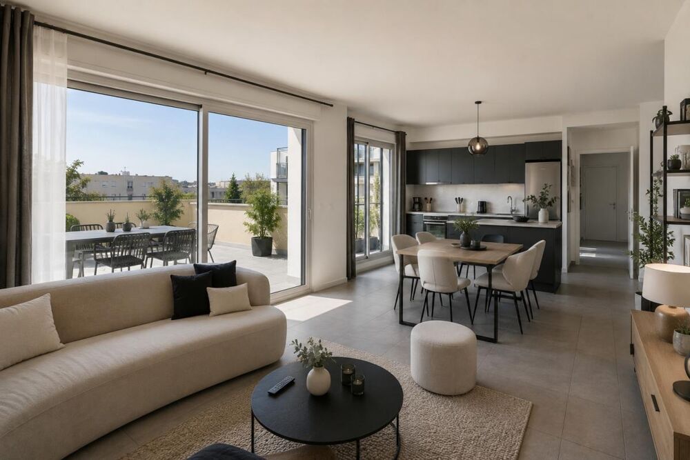DERNIER ÉTAGE  Beau 3 pièces avec balcon de 18 m²