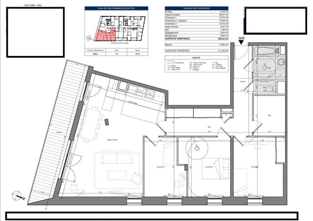 Vente Appartement appartement à vendre 4 pièces CHAMBERY (73000) Chambery