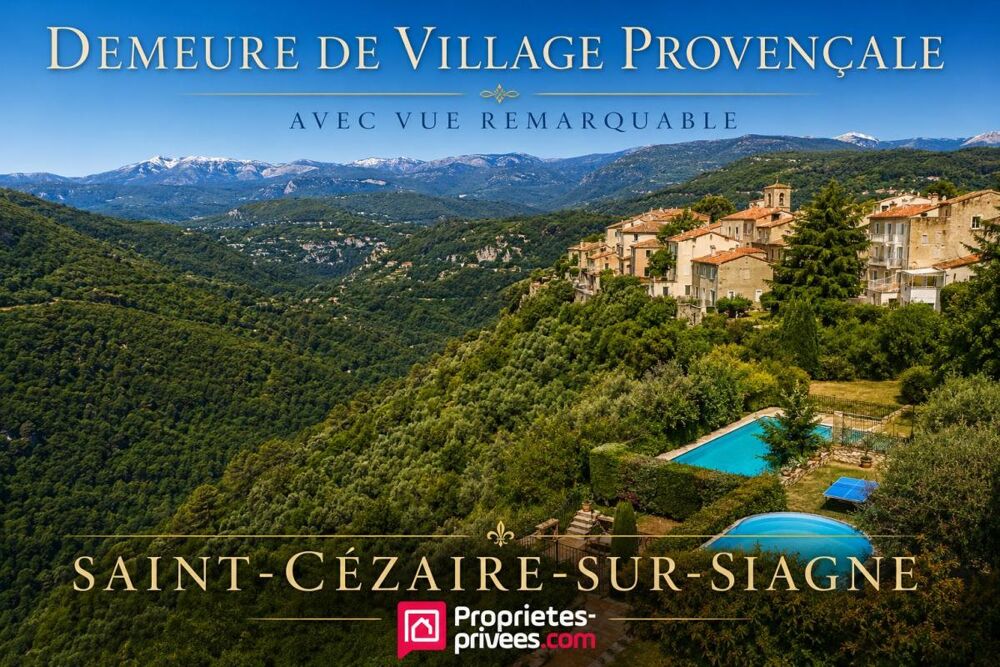 DEMEURE UNIQUE DANS VILLAGE PROVENCAL AVEC VUE EXCEPTIONNELLE
