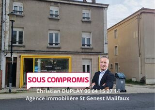 Vente Immeuble SOUS COMPROMIS Dunières Centre 43220 immeuble pas de porte, trois appartements Dunieres