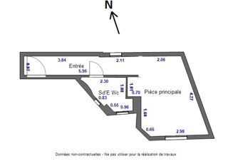  Appartement  vendre 1 pice 21 m