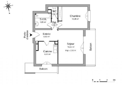  Appartement � louer 2 pi�ces 50 m�