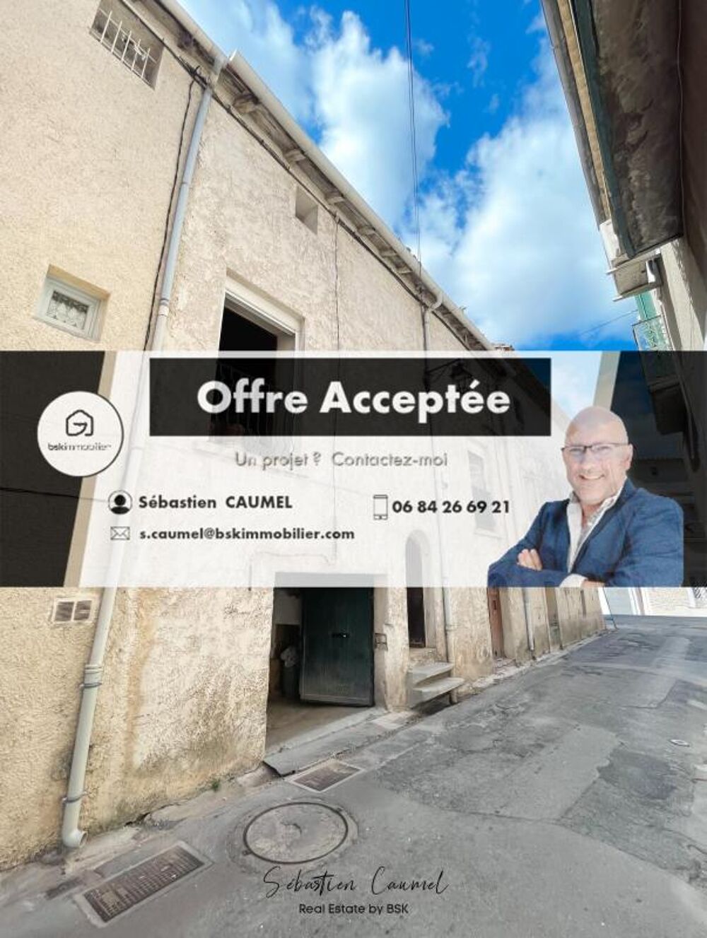 Maison de village à rénover env. 65 m² sous offre d'achat · Garage voûté + greniers · Cournonterral 34660