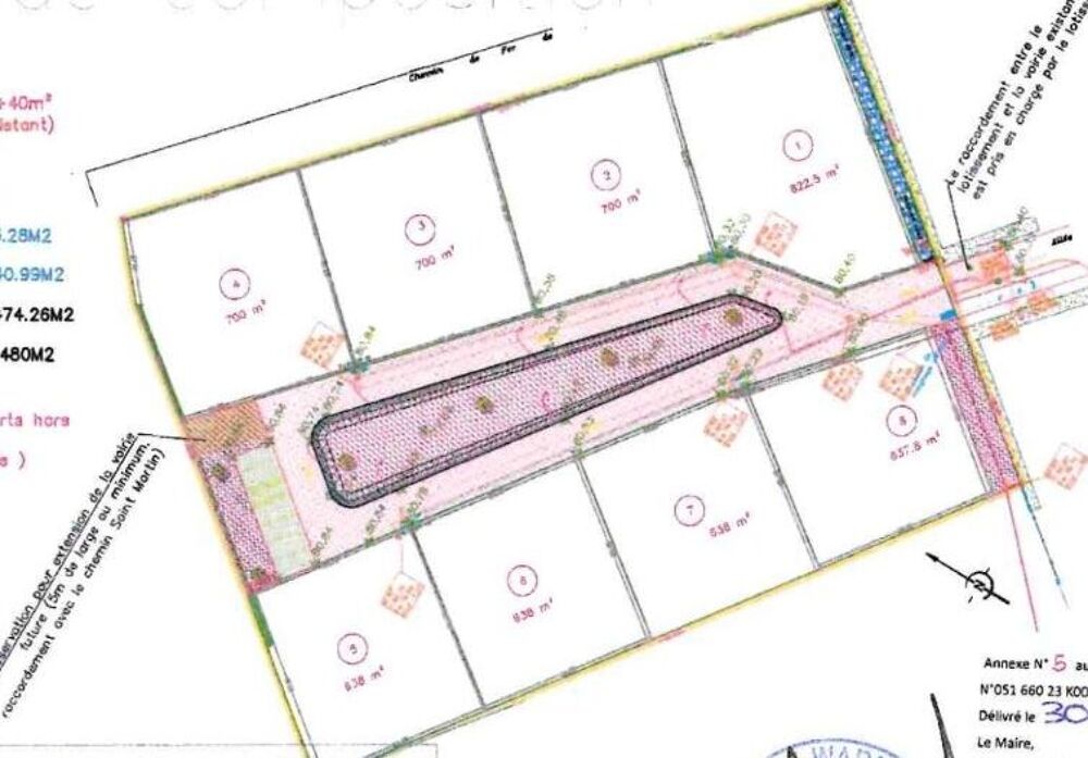 Vente Terrain Terrain de 638m² -Lot n°8 