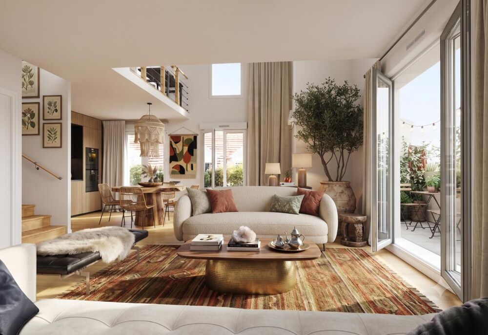 Duplex T5 de 103,8 m² avec terrasses et parking