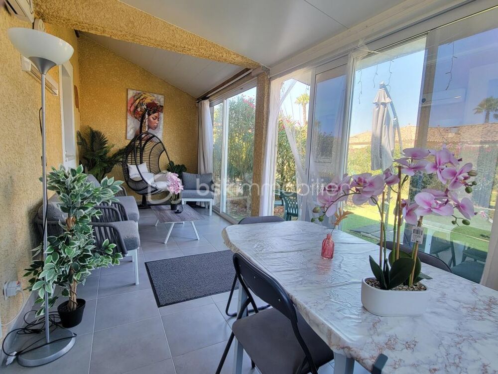 Pavillon T3 de 54 M² + 15 m² de vérenda + grand jardin dans une résidence sécurisée avec pisicine, entre Colombiers et Béziers