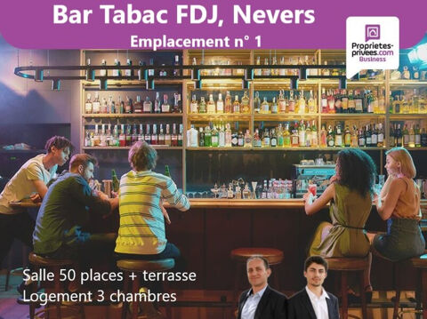 NEVERS, EMPLACEMENT N&deg;1 -  BAR TABAC FDJ avec LOGEMENT 149000 58000 Nevers