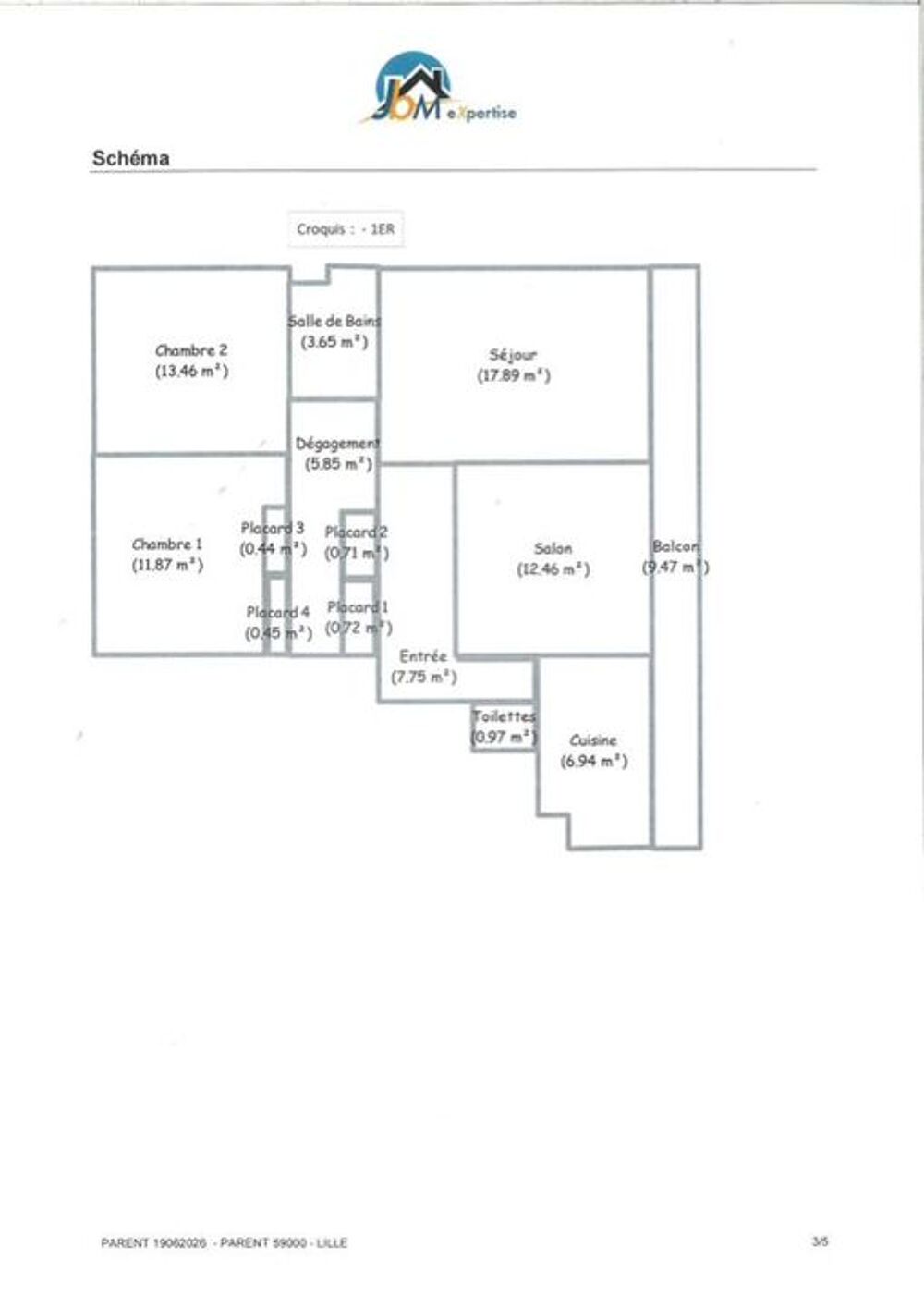 Location Appartement Appartement de 83m2 à louer sur Lille Lille