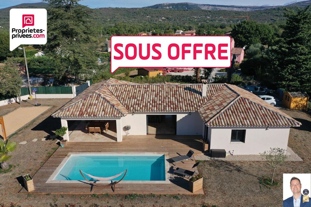 VILLA CONTEMPORAINE RECENTE D'ENVIRON 140 M2 AVEC PISCINE, GARAGE et TERRAIN PAYSAGER DE 1580 M2