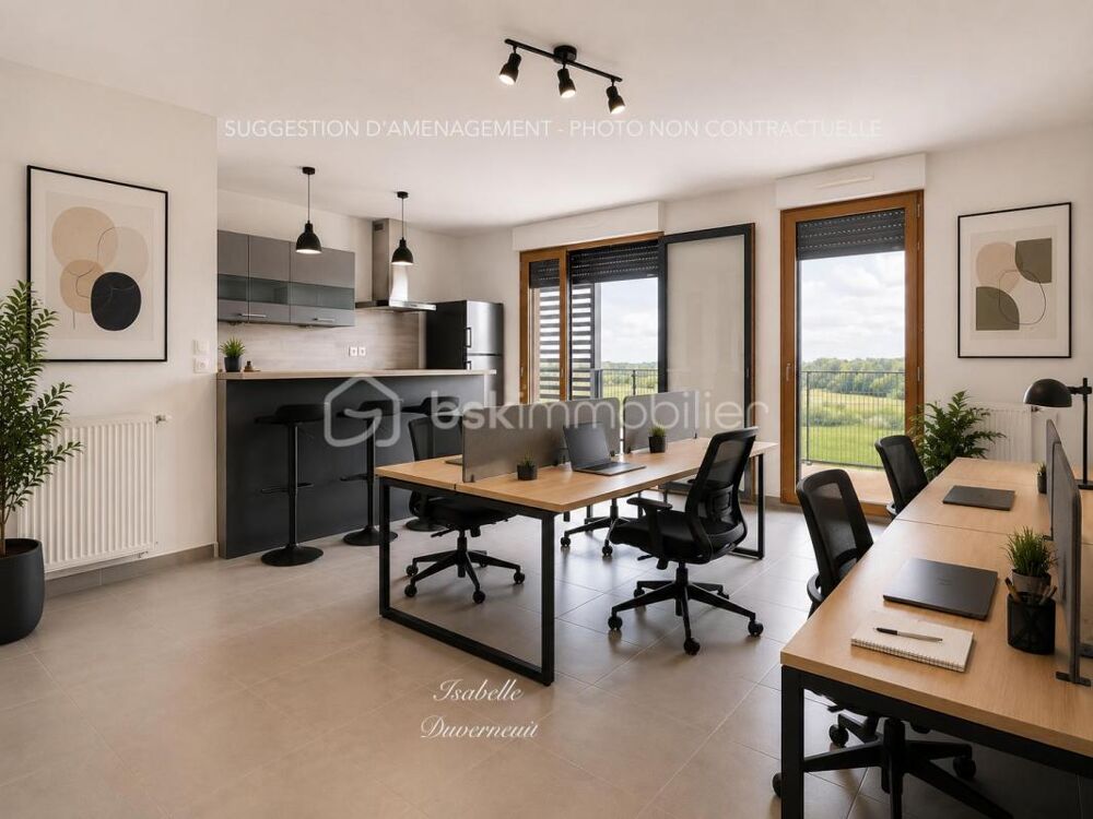   MONTÉVRAIN – BUREAUX / CABINET PROFESSIONNEL 72 m² AVEC TERRASSE, BALCON ET PARKING Montevrain