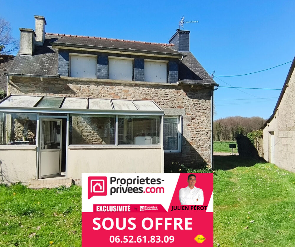 Vente Maison Exclusivité!! Côtes d'Armor. 22210 Plémet, Maison en pierres, 2 chambres, dépendances, garage et terrain Plemet