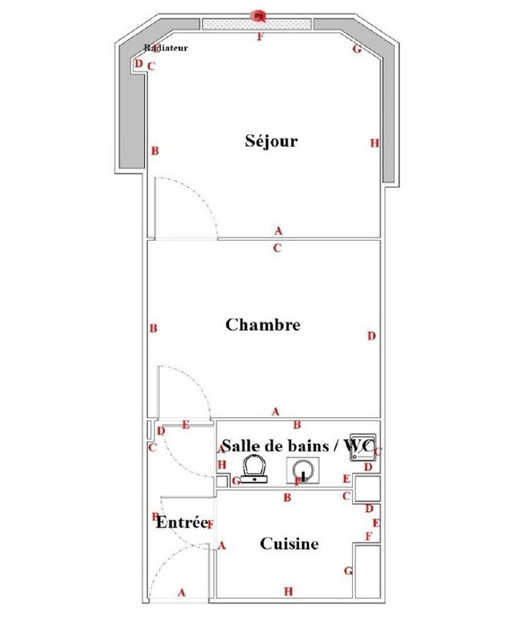 Vente Appartement Appartement à vendre NICE – Quartier des Musiciens - 2 pièces rénové de 27,07 m² – Immeuble Art Déco – Meublé Nice