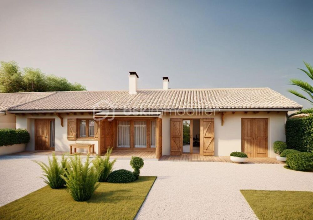 Joli Pavillon de Plain-Pied de type 4 avec Garage et Jardin situé au Buisson de Cadouin 24480