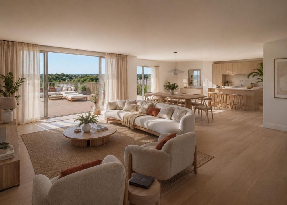Vente Appartement NOUVEAUTÉ 5 PIÈCES AVEC TERRASSE EXCEPTIONNELLE DE 130M2 PROCHE COMMERCES ET TRANSPORTS + PARKING Lognes