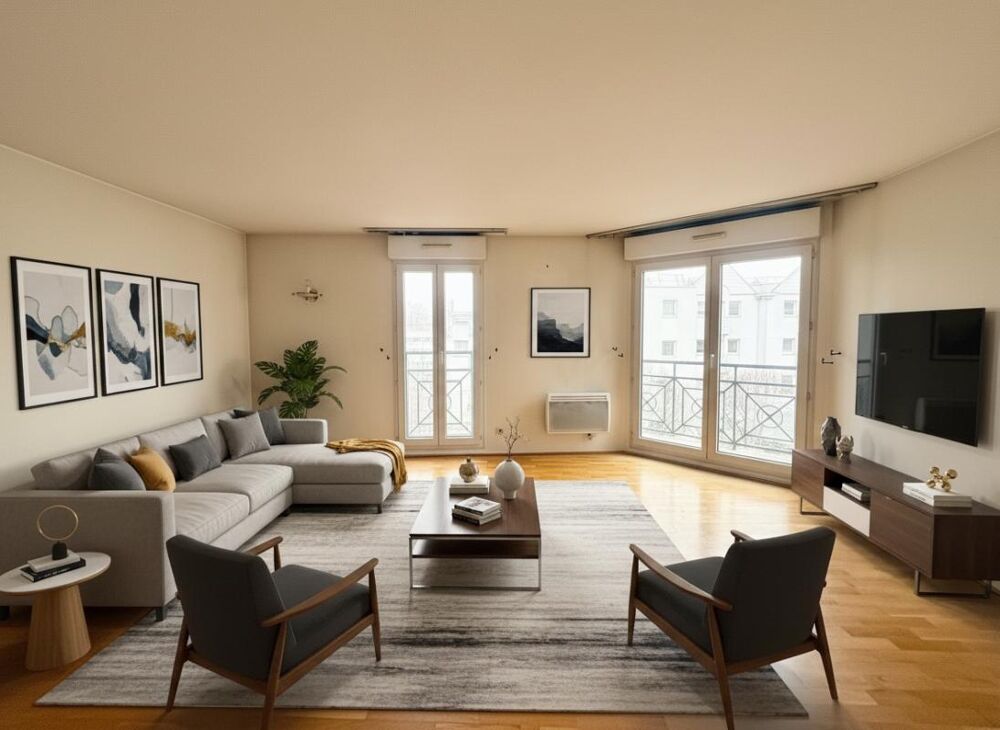 Appartement trois pièces lumineux avec balcon et box à Bondy Proche RER E