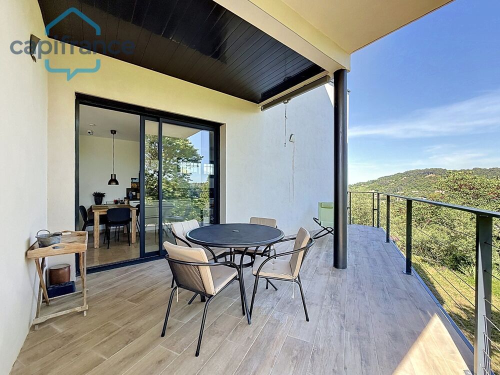 À vendre : maison de 105 m² avec vue imprenable sur la vallée d'Anduze , terrain env.1096m2