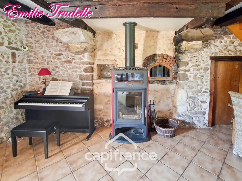 Vente Maison ? Longère de caractère du XVe siècle à vendre 5 pièces NUILLE LE JALAIS (72)  – 105 m²- 3ch – Terrain de 1 823 m² Nuille le jalais