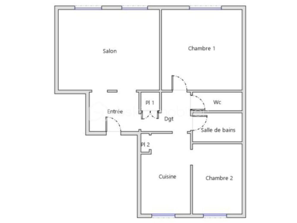 APPARTEMENT 3 PIECES - DPE D - BREST TRIANGLE D'OR