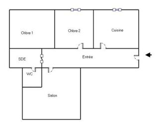  Appartement � vendre 3 pi�ces 60 m�